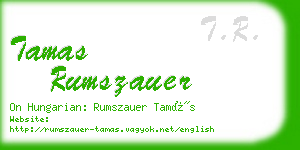 tamas rumszauer business card